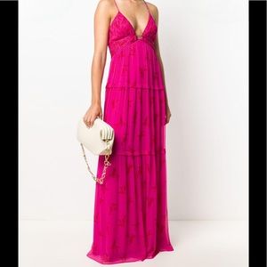 Ba&sh Masha V-Neck Dress In Pink